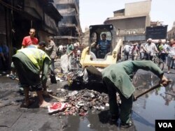 Officials say three people were killed but locals insist the death toll rose to nine in the days that followed the official announcement. May 11, 2016, Cairo. (VOA/Hamada Elrasam)