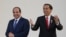 Presiden Mesir Abdel Fattah al-Sisi (kiri) bersama Presiden Joko Widodo (kanan), Jakarta, 4 September 2015.