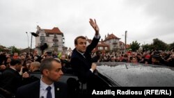 Emmanuel Macron as the French presidental candidate, May 7, 2017.