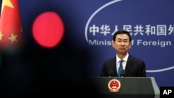 겅솽 중국 외교부 대변인.