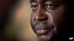 L'ex-président centrafricain François Bozizé, le 8 janvier 2013. (AP Photo/Ben Curtis)