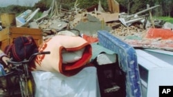 上海世博拆迁上访户沈佩兰经营20年的养殖场被强拆。