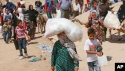 آوارگان سوری در ۴۳۰ کیلومتری شمال بغداد، ۲۰ اوت ۲۰۱۳