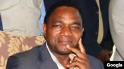 FILE - Hakainde Hichilema of Zambia.