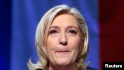 Marine Le Pen, présidente du Front national, Hénin-Beaumont, 13 décembre 2015 