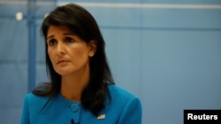 美国常驻联合国大使黑利在华盛顿的美国企业协会就伊朗核协议问题发表讲话 (2017年9月5日)