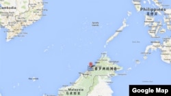 马来西亚婆罗洲纳闽岛地理位置示意图