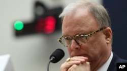 Robert L. Sumwalt, chairman of the National Transportation Safety Board, testifies during a House Transportation Committee hearing on Capitol Hill in Washington, May 15, 2019, on the status of the Boeing 737 MAX aircraft. 