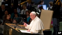 UN Pope Francis Sept 25, 2015