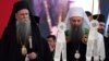 Mitropolit Joanikije (levo) i patrijarh srpski Porfirije u Podgorici 4. septembra 2021. (Foto: AFP/Savo Prelević)