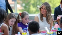 ملانیا ترامپ در بیمارستان ملی کودکان