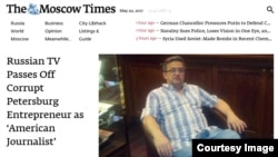 The Moscow Times article profiling Gregory Vinnikov/Greg Vainer