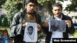 Tbilisidə siyasi məhbuslara dəstək aksiyası