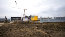 Construction site of first Chinese car tire factory in Europe near northern Serbian town of Zrenjanin, 50 kilometers north of Belgrade, Nov. 18, 2021.