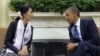 President Barack Obama meets with Myanmar democracy leader Aung San Suu Kyi in White House Sept. 19, 2012