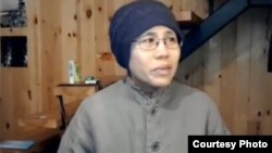 胡佳等人探望刘霞时拍摄的视频截图 (胡佳提供)