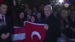 Amerikalı Türkler New York'ta Başbakan Yıldırım'ı Karşıladı