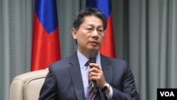 台湾外交部发言人李宪章（美国之音张永泰拍摄）