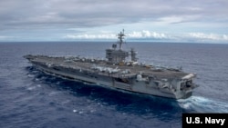 美军卡尔·文森号航母2017年2月3日在南中国海巡航 （美国海军照片）