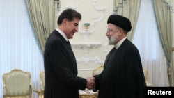 کۆبوونەوەی سەرۆکی هەرێمی کوردستان نێچیرڤان بارزانی لەگەڵ ئیبراهیم ڕەئیسی لە تاران ڕۆژی 6ی پێنجی 2024.