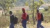 FILE: Schoolchildren return home from school after teachers boycotted their lessons in the capital following a job boycott started via social media platforms, in Harare, Wednesday, July,6, 2016. (AP Photo/Tsvangirayi Mukwazhi)