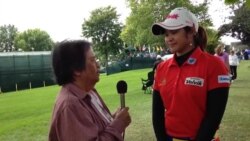 สัมภาษณ์โปรแหวนที่กำลังแข่งกอล์ฟรายการเมเจอร์ Wegmans LPGA Championship ที่นิวยอร์ค