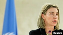 페데리카 모게리니 유럽연합 외교안보 고위대표 (자료 사진)