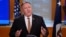 Secretary of State Mike Pompeo holds a news conference at the State Department on March 25, 2020, in Washington. Pompeo said the Group of Seven members were all aware of China's "disinformation campaign" regarding the coronavirus outbreak.