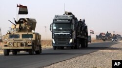گروهی از یگان های ارتش عراق در مسیر موصل