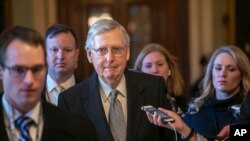 Senatè Repibliken Eta Kentucky Mitch McConnell. AP/ Scott Applewhite