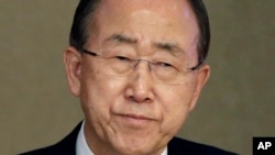 عکس آرشیوی از بان کی مون دبیر کل سازمان ملل متحد