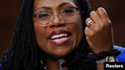 Jaji Ketanji Brown Jackson katika kikao cha uthibitisho bungeni mjini Washington Dc.