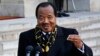 FILE - Cameroon's President Paul Biya addresses reporters at the Elyse Palace in Paris, Jan. 30, 2013. Opposition party members are protesting Biya's long hold on power in the country.