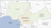 Locator map of the border between Cameroon, Chad and Nigeria. 