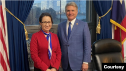 2023年1月25日，美国国会众议院外事委员会主席麦考尔议员(Michael McCaul)与台湾驻美代表萧美琴会面。（照片来自众议院外事委员会共和党团）