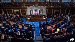 美国总统拜登发表国情咨文演说。（资料照片，2022年3月1日）