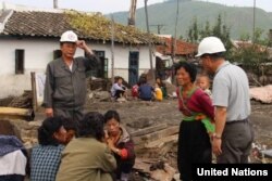 朝鲜北部重大洪灾灾民交流受灾情况