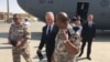 US Defense Secretary Jim Mattis arrives at Al-Udeid Air Base in Qatar on an unannounced visit, Sept. 28, 2017. (Photo: W. Gallo / VOA) 