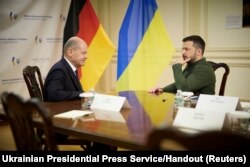 Владимир Зеленский встретился с Олафом Шольцем в Нью-Йорке 23 сентября 2024 года