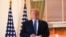 U.S. President Donald Trump poses on the Truman Balcony of the White House after returning from being hospitalized at Walter Reed Medical Center for coronavirus disease (COVID-19) treatment, in Washington, Oct. 5, 2020. 