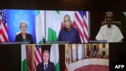 የዩናይትድ ስቴትስ የውጭ ጉዳይ ሚኒስትር አንተኒ ብሊንከን በአፍሪካው የድረ ገጽ ጉብኝታቸው ከናይጄሪያው ፕሬዚዳንት ጋር ተገናኝተዋል