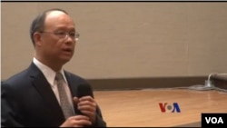 台湾新任经济部长邓振中（视频截图）