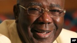 FILE - Ahmad Tejan Kabbah, former Sierra Leone president.