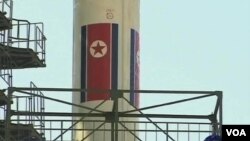 朝鲜火箭发射设施(视频截图)