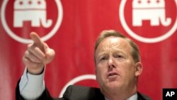 숀 스파이서 미 공화당전국위원회 공보국장. 도널드 트럼프 미 대통령 당선인은 스파이서 국장을 백악관 대변인에 임명했다.