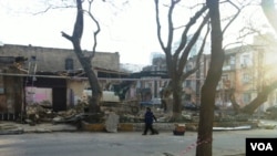 AXCP qərargahı sökülüb