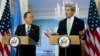 Secretary of State John Kerry, (right) and U.N. Secretary-General Ban Ki-moon in Washington, Thursday, Feb. 14, 2013.