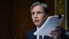 Secretary of State Antony Blinken testifies during a Senate Foreign Relations Committee hearing, Sept. 14, 2021 on Capitol Hill in Washington. 