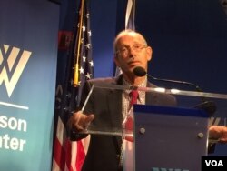 美国智库外交政策研究所的副主席、小布什总统的国防部次长扎克海姆在华盛顿的威尔逊中心讲话