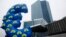 FILE - Inflated euro sign is seen outside the new headquarters of the European Central Bank in Frankfurt, January 2015. 